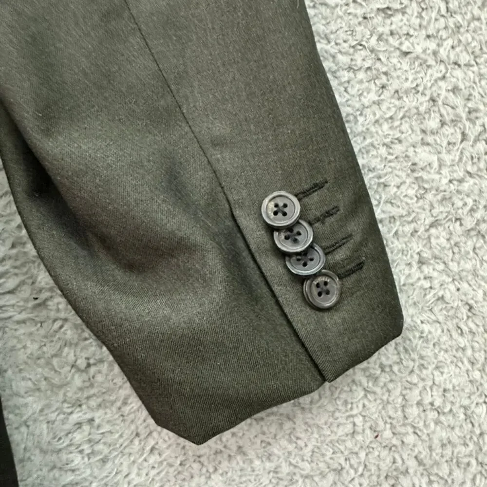 Gianni Versace Couture Men's Size ?? 3-Button Blazer Olive Green Business Flaw